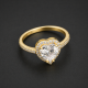 Inel Heart Shine – Argint 925 placat cu aur 14K 